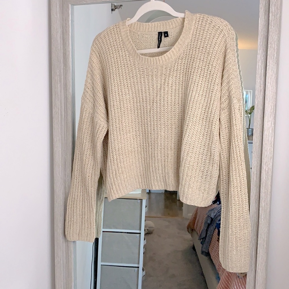 Cropped Knit Sweater